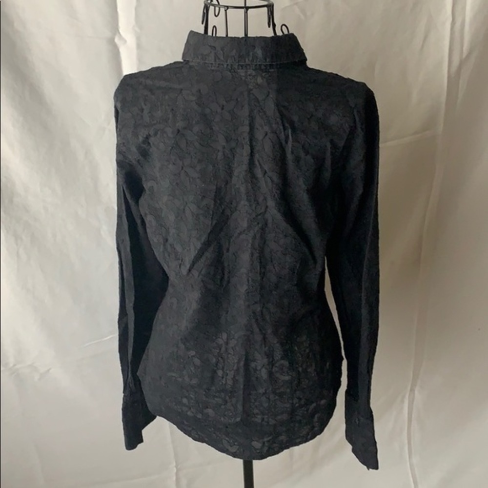 Anne Fontaine | Black Long Sleeve Blouse - Picture 3 of 6